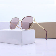 Load image into Gallery viewer, Fashion luxury Brand Square Women&#39;s Sunglasses Retro Metal Polarized Sunglasses Pink Glasses 2019 Okulary Damskie
